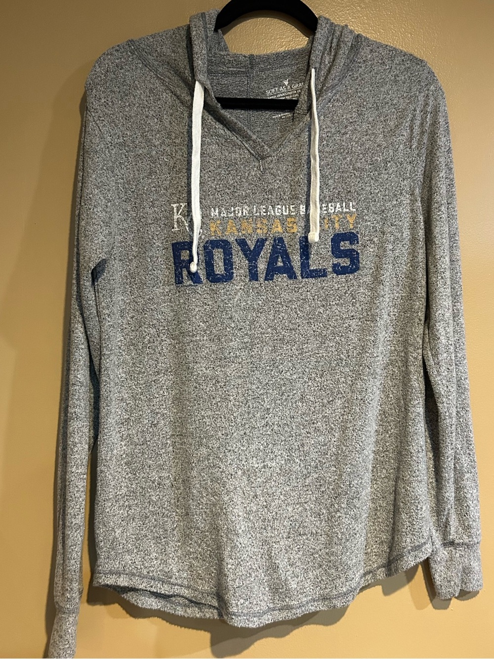Kansas City Royals Gray Pullover Hoodie Sweatshirt